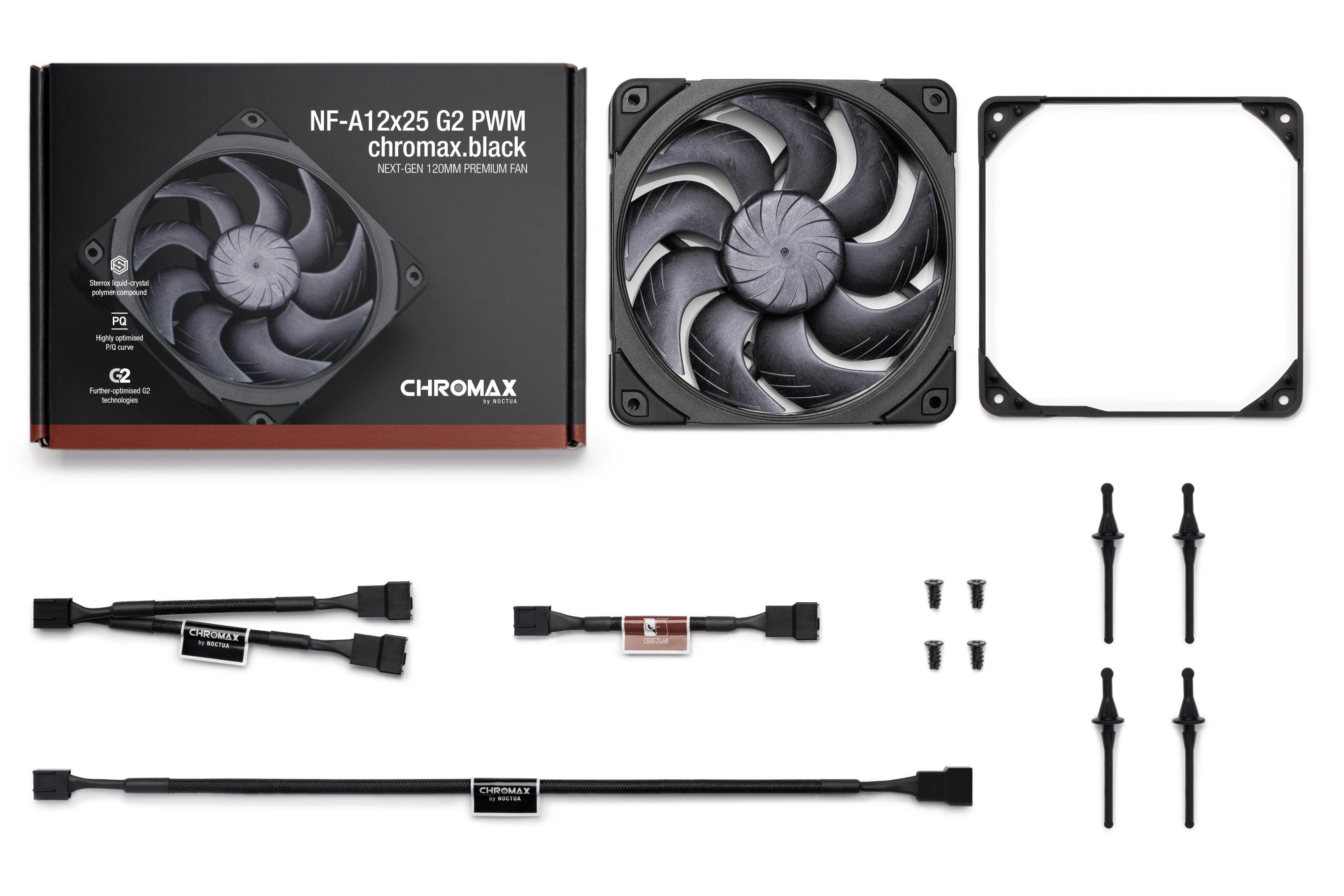 NF-A12x25 G2 PWM chromax.black | Noctua
