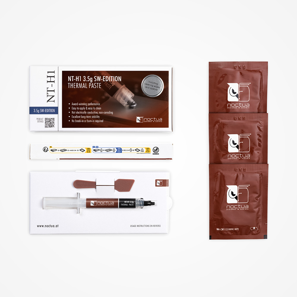 Noctua NT-H1 Koelpasta – 3,5 Gram, Voor CPU En GPU, Eenvoudig Aan Te Brengen En Super Stabiel