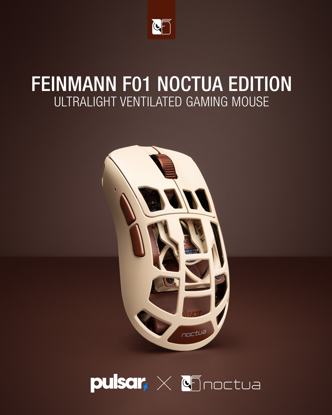 Pulsar and Noctua release Feinmann F01 Noctua Edition gaming mouse