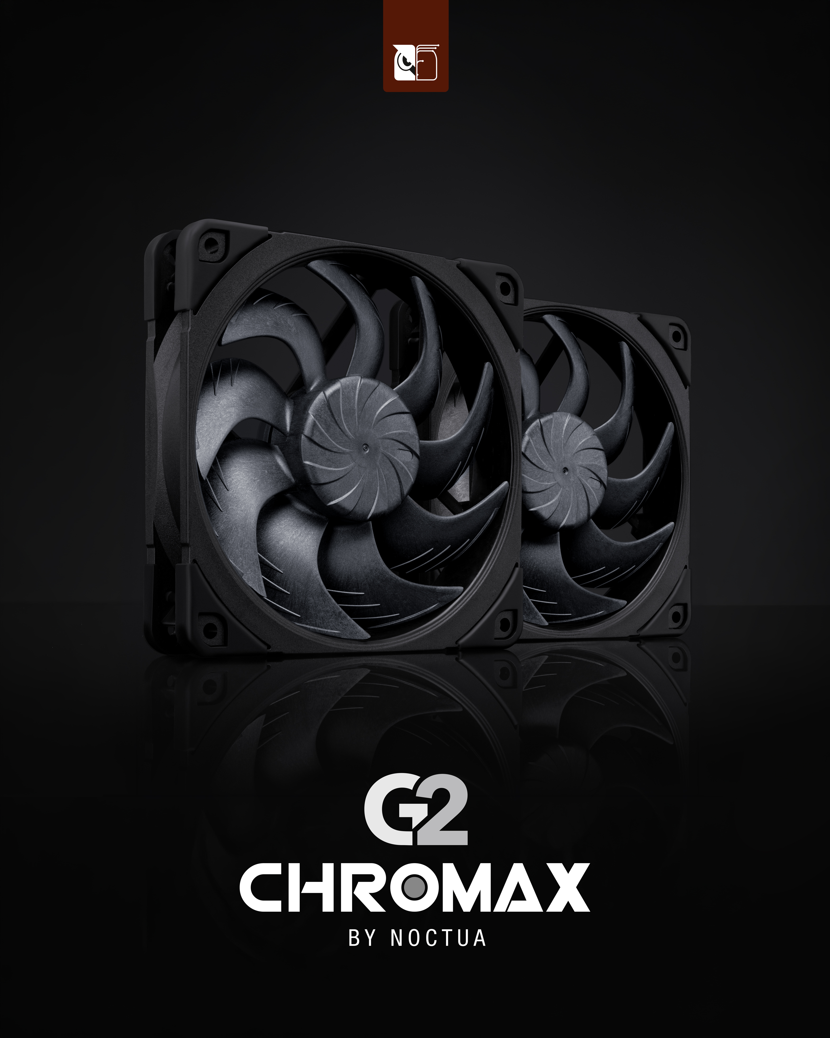 Noctua presents NF-A12x25 G2 chromax.black 120mm fans | Noctua